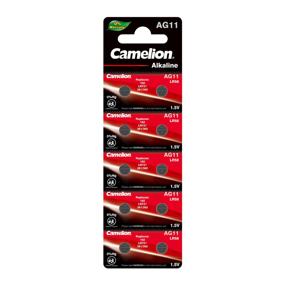 Camelion Batería de botón AG11 / 362 / LR721 de 1,5 V (dos opciones de embalaje)