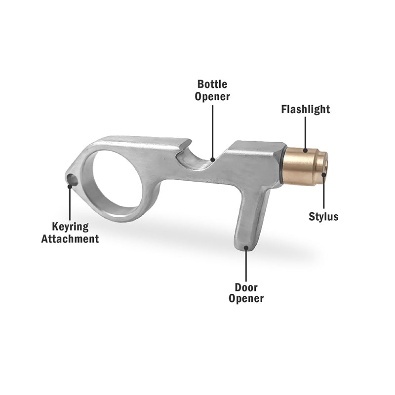 Llavero LED sin contacto Llave Segura Multiherramienta