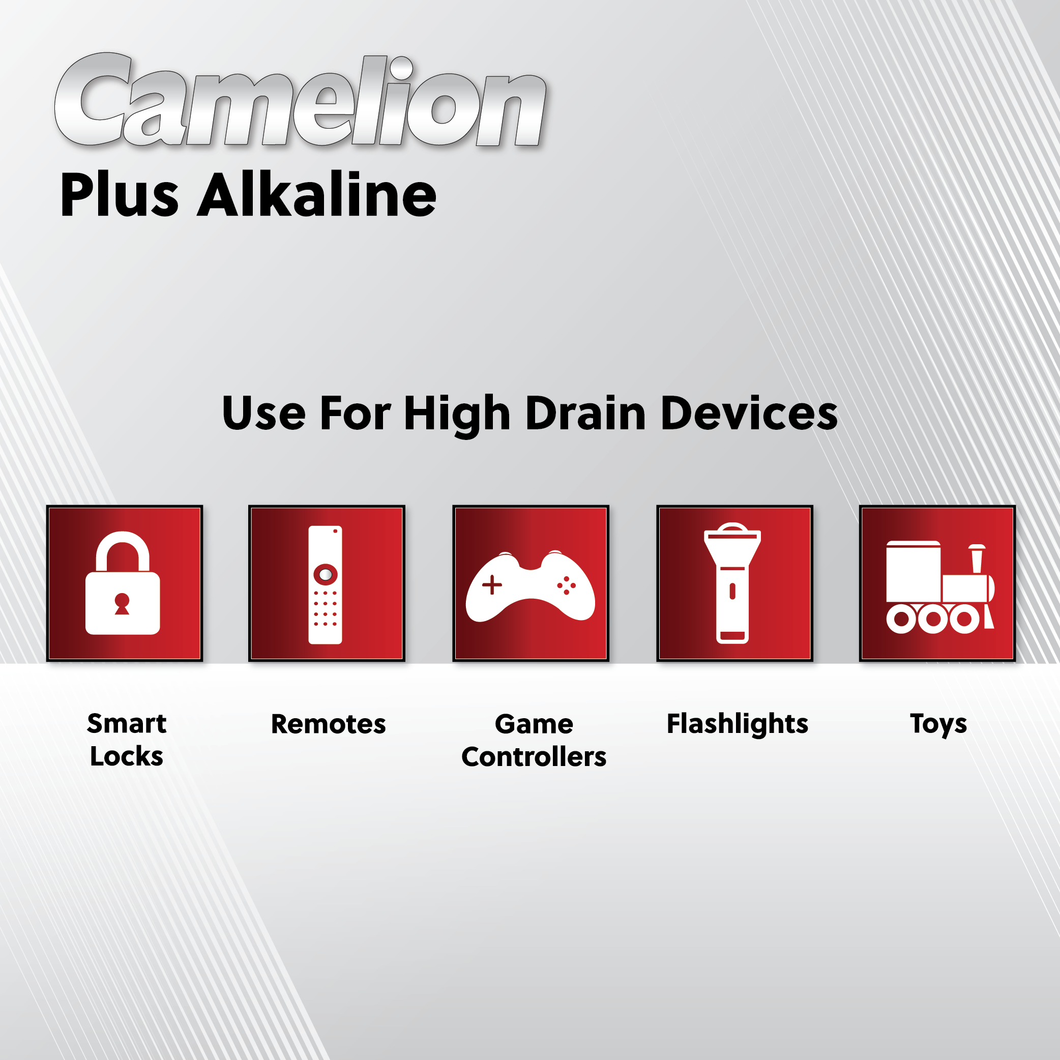 Camelion 9 Volt Plus Alkaline (Multiple Packaging Options)