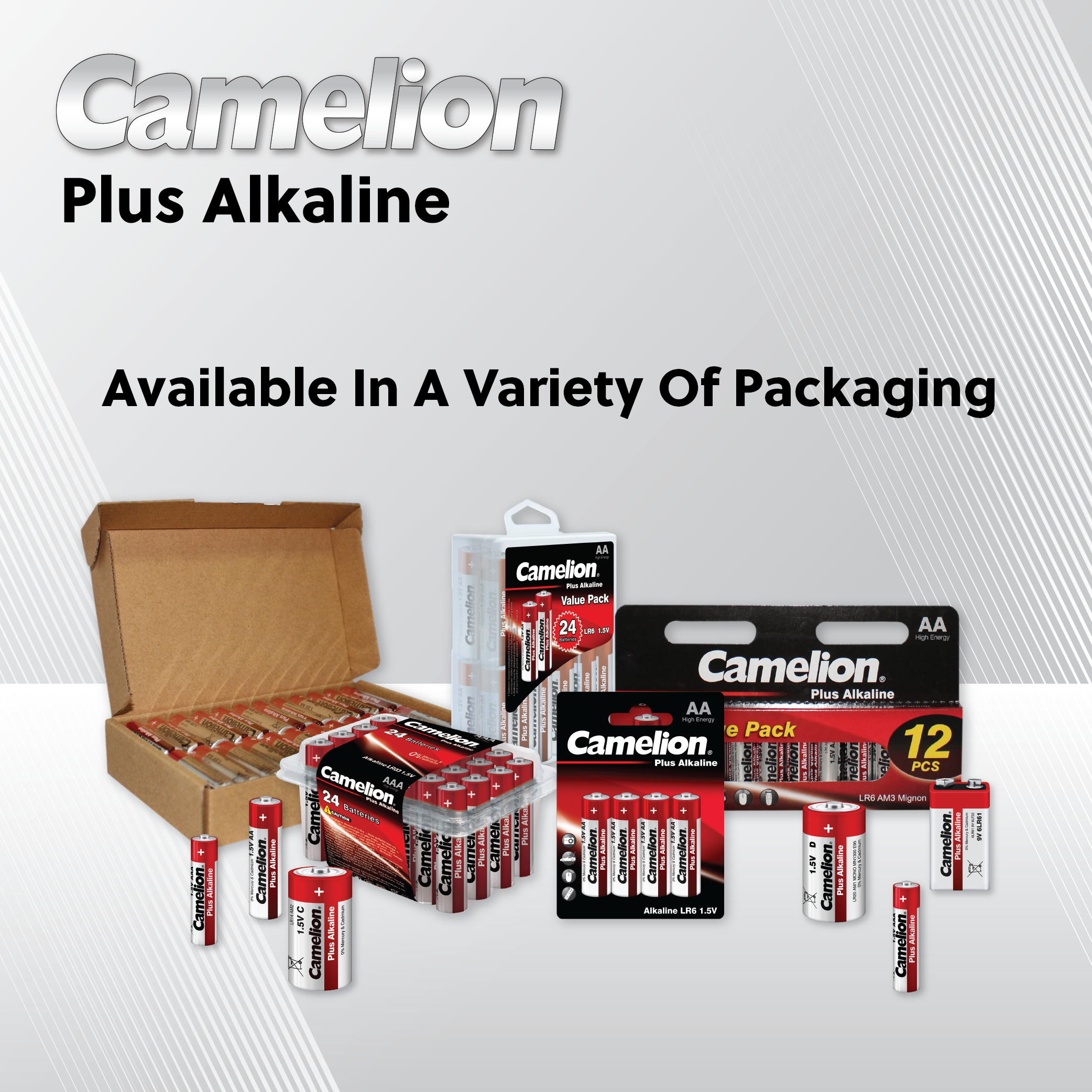 Camelion AAA Plus Alkaline (Multiple Packaging Options)