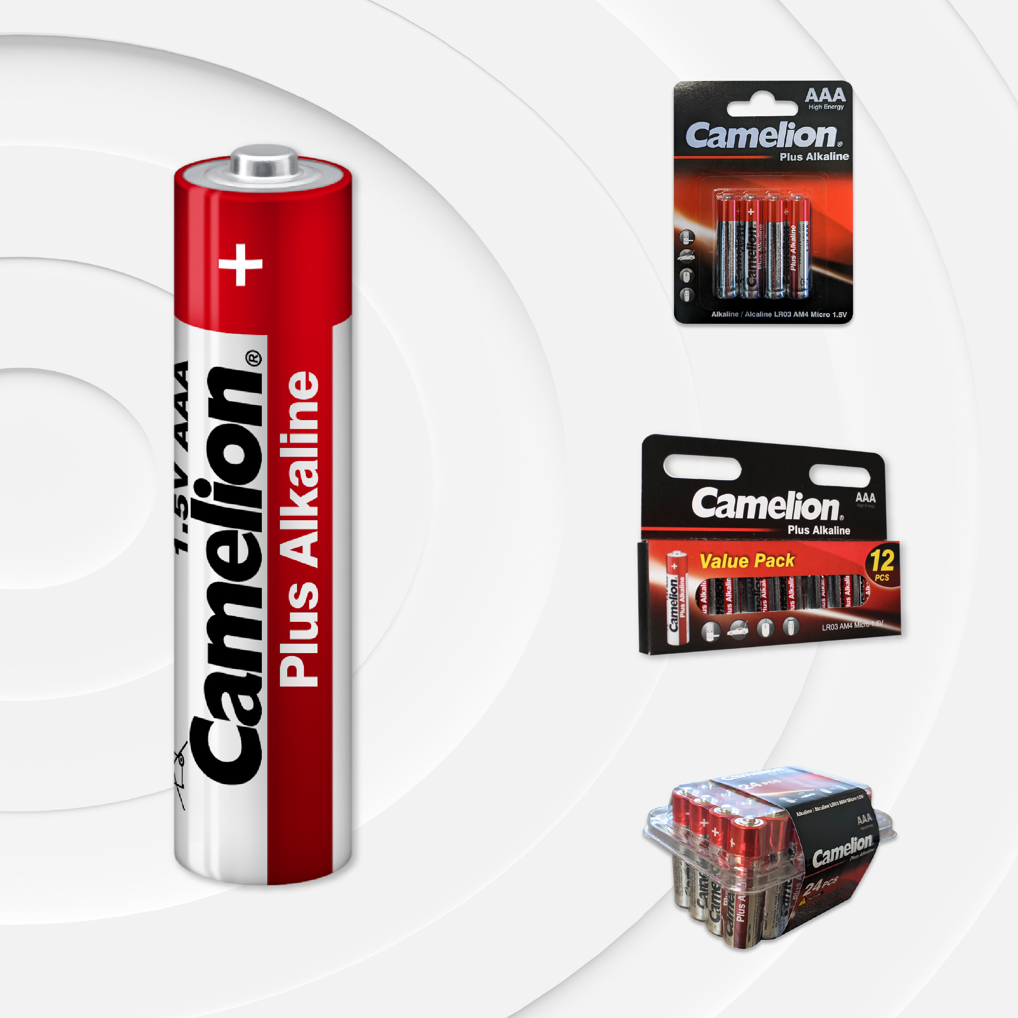 Camelion AAA Plus Alkaline (Multiple Packaging Options)