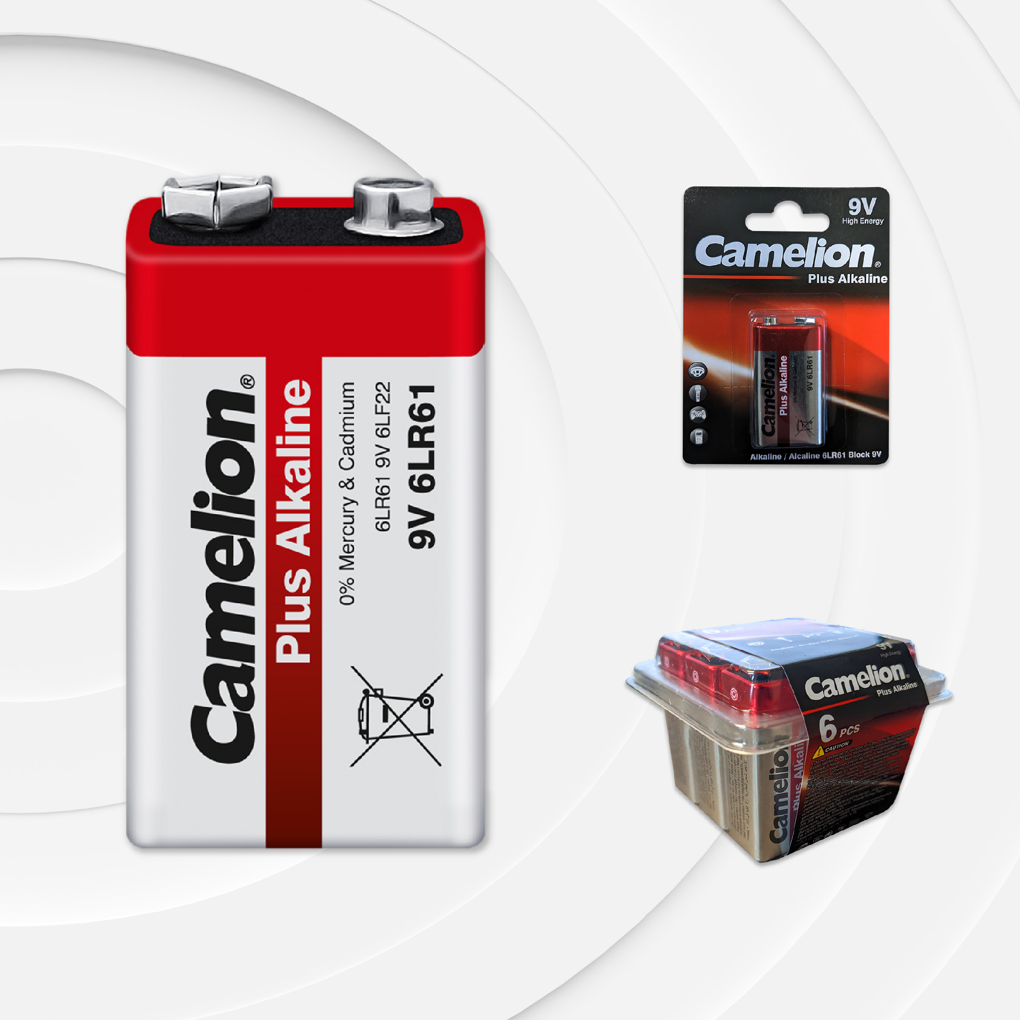 Camelion 9 Volt Plus Alkaline (Multiple Packaging Options)
