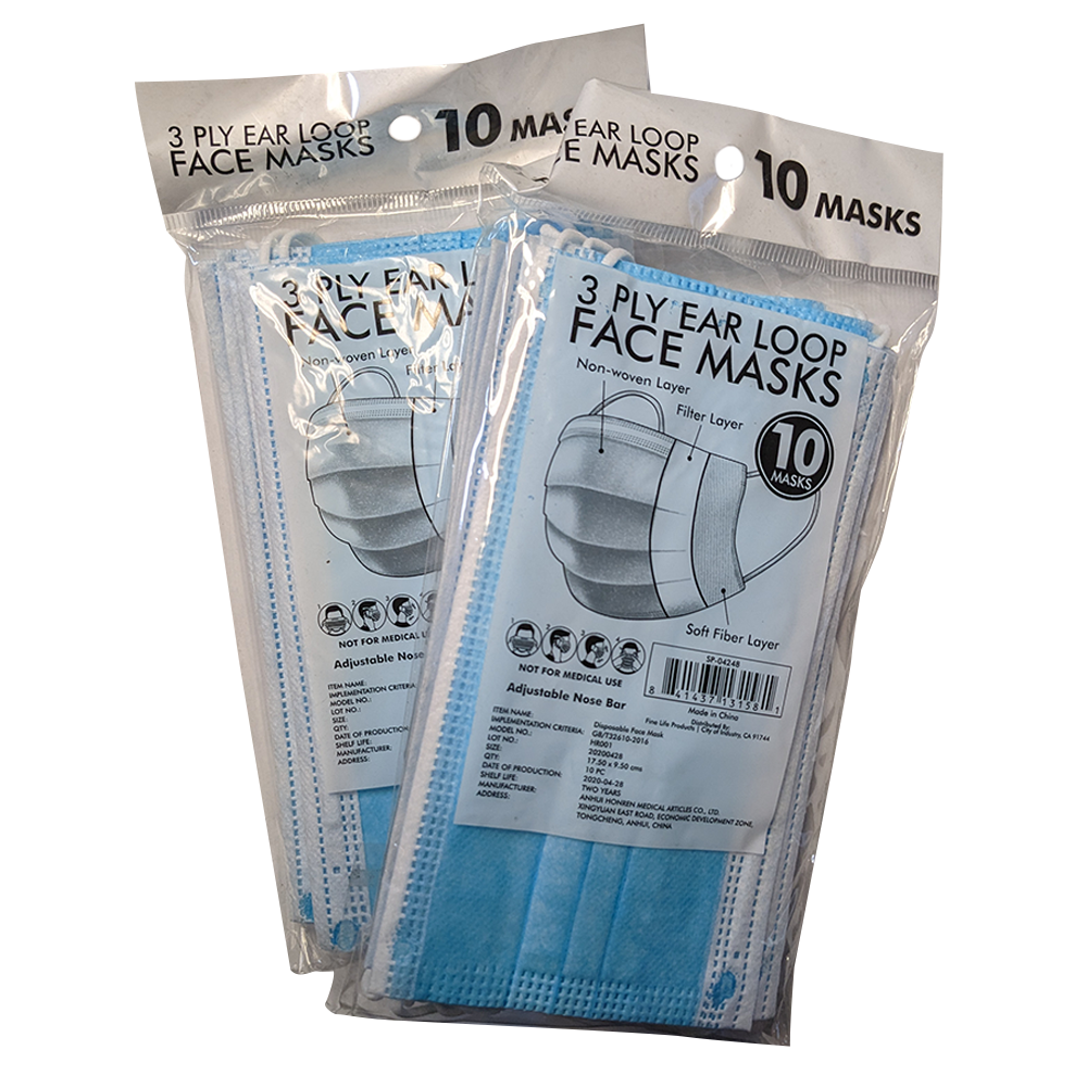 Deal 2 For $10: 2 (10 Ct) Mask Packs