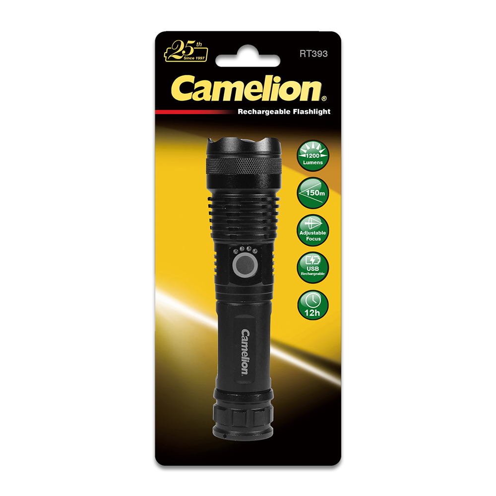 Camelion RT393 20W COB LED Luz táctica recargable