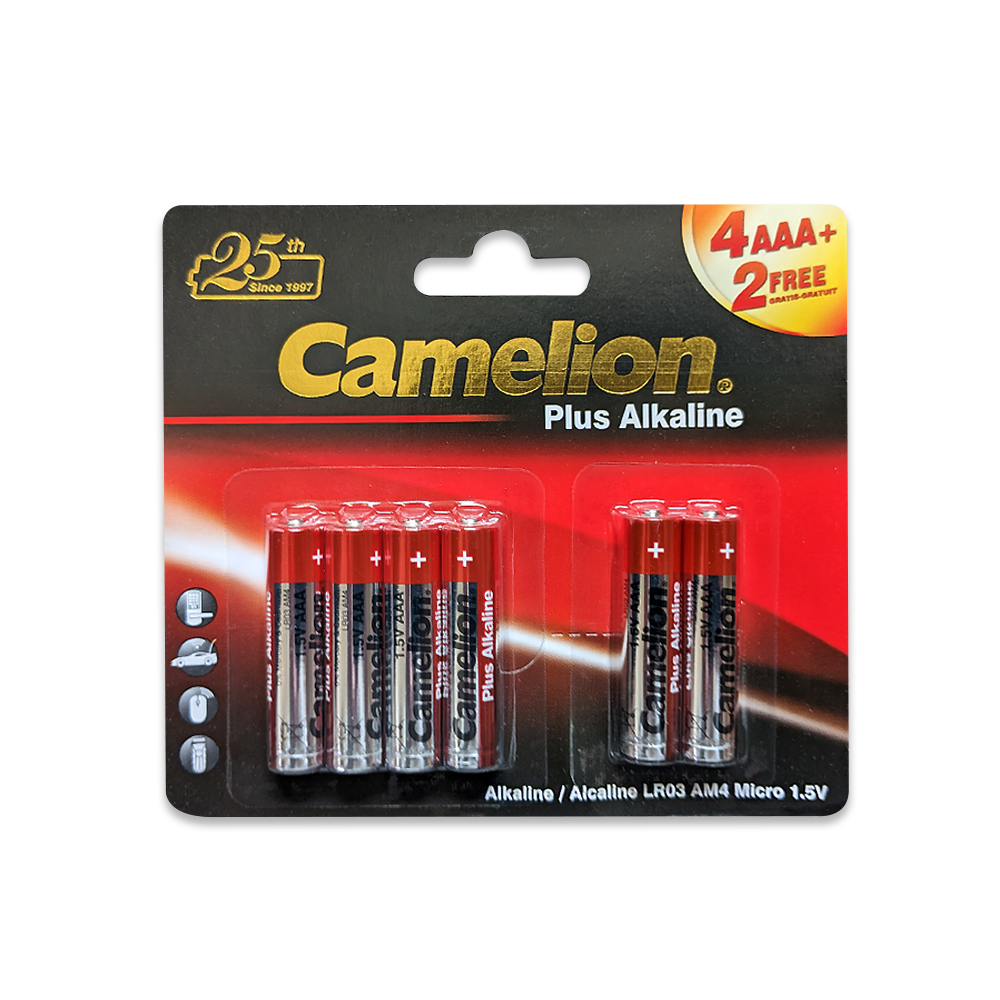 Camelion AAA Plus Alkaline (Multiple Packaging Options)