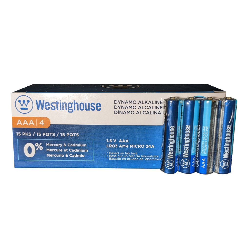 Westinghouse AAA Dynamo Alkaline (múltiples opciones de embalaje)