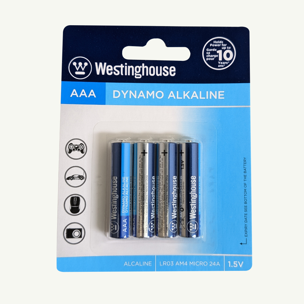 Westinghouse AAA Dynamo Alkaline (múltiples opciones de embalaje)